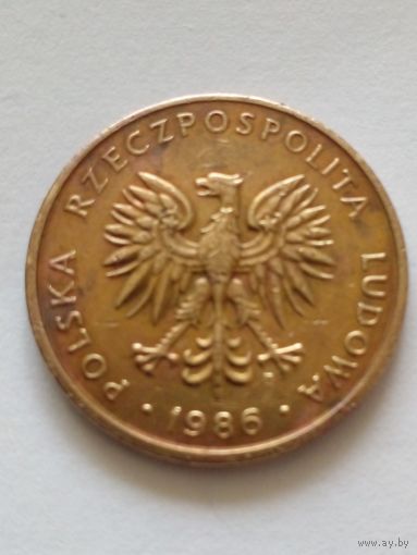 Польша 5 злотых 1986 г (2)