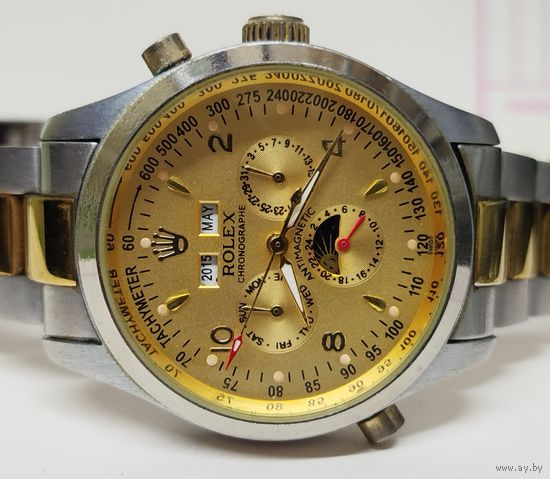 Часы "Rolex" механика,автоподзавод, многофункциональные,Лунник,Полностью исправные (реплика)