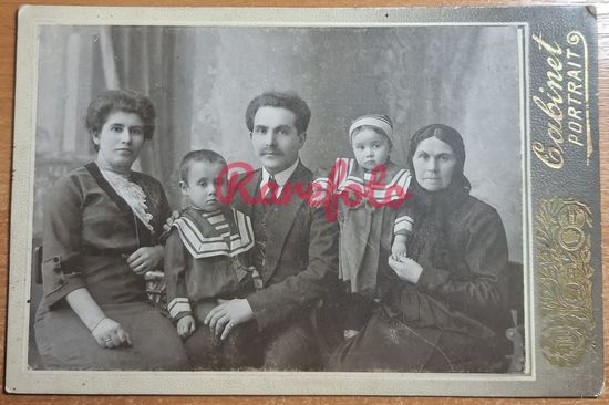1910-е Кабинет-портрет семейное фото типажи ретро студийное