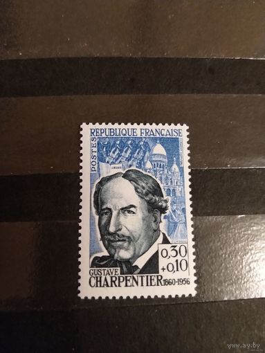 1962 Франция персоналии чистая клей MNH** 4-7
