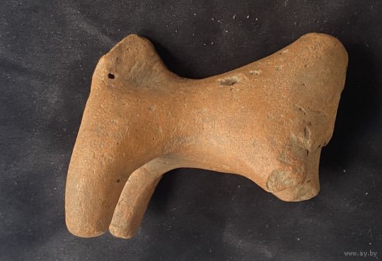 Свистулька, коник, глина.