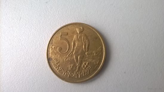 5 сантимов Эфиопия