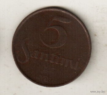 Латвия 5 сантим 1922 2