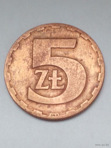 Польша 5 злотых 1975 г.(2)