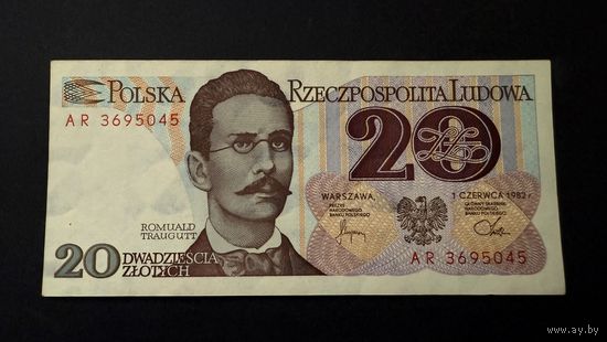 20 злотых 1982, Польшв