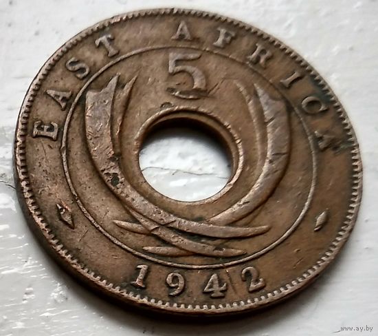 Британская Восточная Африка 5 центов, 1942 Без отметки  2-2-31