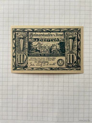 1 марка (нотгельды) г. Германия.-2912