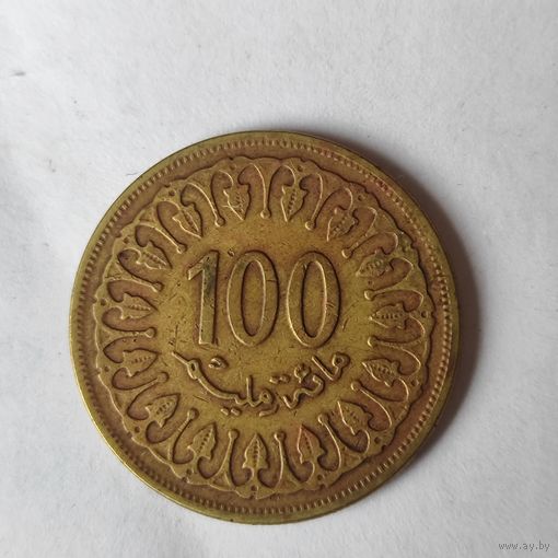 100 миллимов 1997 г. Тунис