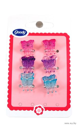 КРАБ/ЗАЖИМ/ЗАКОЛКА для волос Goody (Великобритания) 6штук