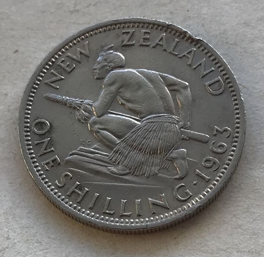 Новая Зеландия 1 шиллинг 1963 Елизавета II