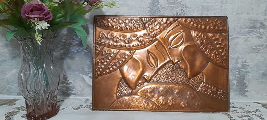 Чеканка на медном листе, 70-х. СССР.