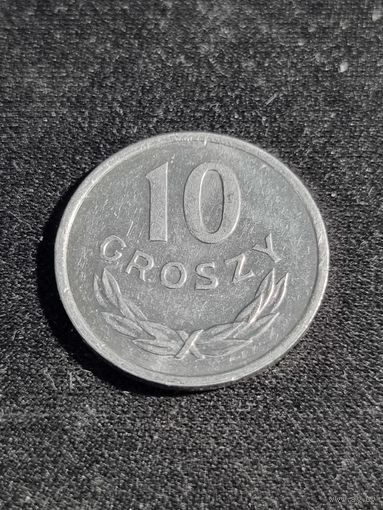 Польша 10 грошей 1977