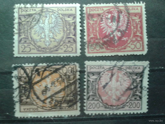Польша 1921 Гос. герб Полная серия