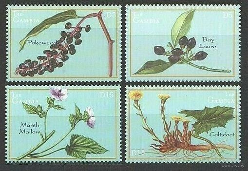 2001 Гамбия 4238-4241 Цветы 7,00 евро