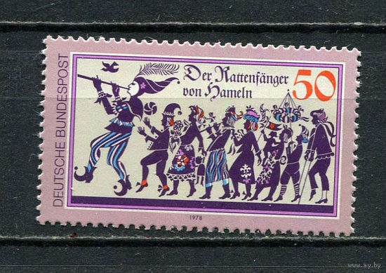 ФРГ - 1978 - Легенда Гамельнский крысолов - [Mi. 972] - полная серия - 1 марка. MNH.  (Лот 94FM)-T25P21