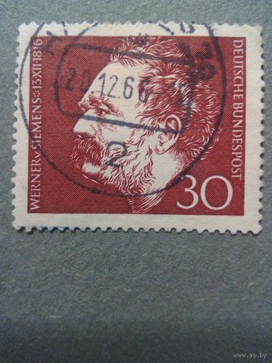 ФРГ. В.Сименс. 1966г. гашеная