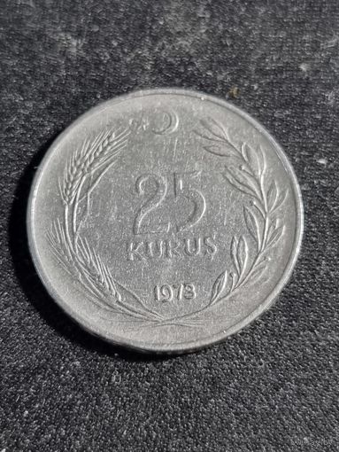 Турция 25 куруш 1973