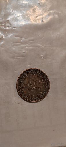 Колумбия 100 песос 2014