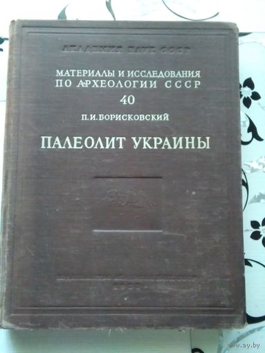 Палеолит Украины