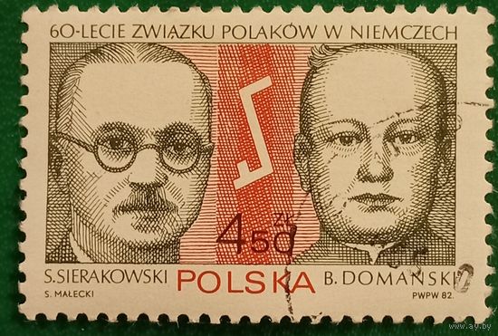 Польша 1982. 60 летие союза Поляков в Германии