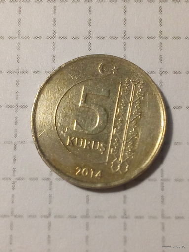 5 куруш Турция 2014 год
