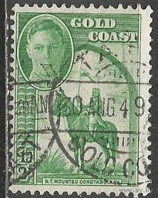 Золотой Берег. Король Георг VI. Воин на коне. 1948г. Mi#120