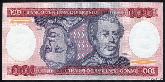 BRAZIL/Бразилия_100 Cruzeiros_nd (1984)_Pick# 198.b_UNC