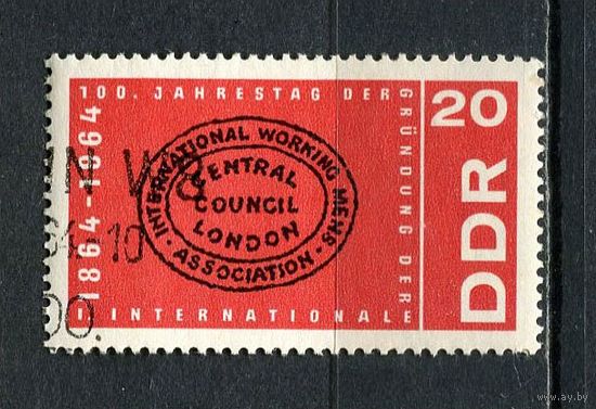 ГДР - 1964 - Международная организация труда 20Pf - [Mi.1054] - 1 марка. Гашеная.  (LOT Fz12)-T10P38