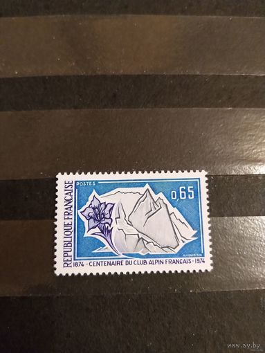 1974 Франция флора цветы чистая клей MNH** выпускалась одиночкой (4-12)