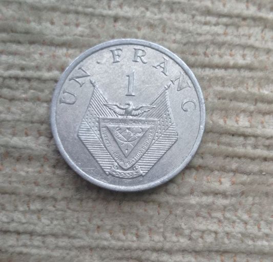 Werty71 Руанда 1 франк 1985 1 2 Блеск цветок Проса