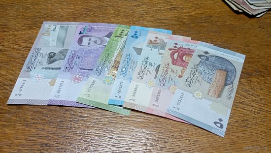 Полный Набор Банкнот Сирии (50,10,200,500,1000,2000,5000)