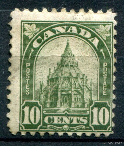 Британские колонии - Канада - 1930/31г. - библиотека парламента, 10 с - 1 марка - MH [Mi 150]. #3-WB-90-A-1
