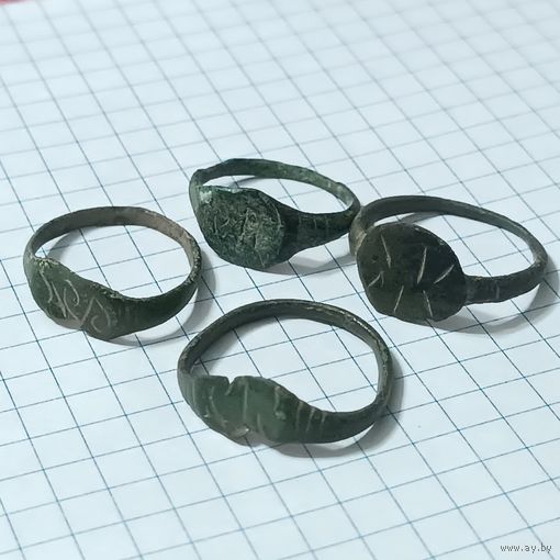 Лот " Перстни старинные с тамгой , ВКЛ " #5