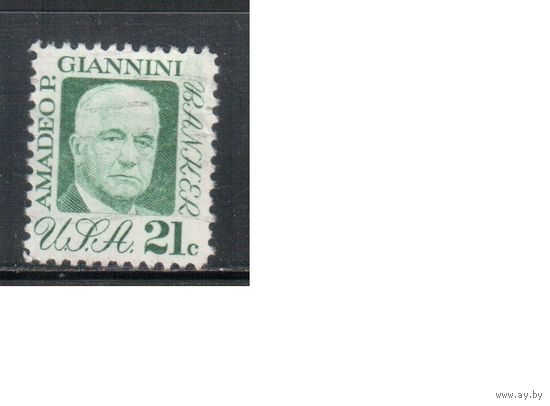 США-1973, (Мих.1118) , гаш.  , Стандарт Личности, Банкир (одиночка)