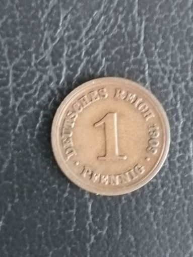 1 пфенниг 1909 года