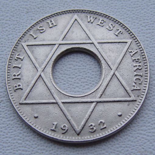 Британская Западная Африка. 1/10 пенни 1932 год KM#7 "Король Георг V"