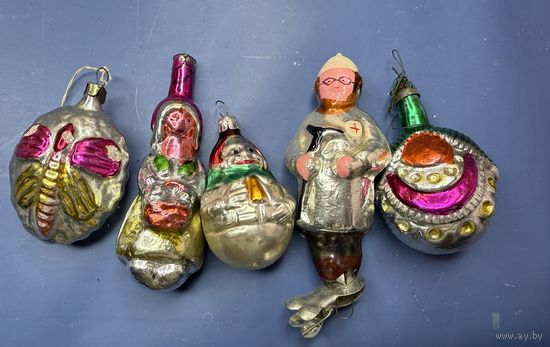 Старт с 1 рубля ! Елочные игрушки СССР ! Смотрите другие лоты много распродаж !