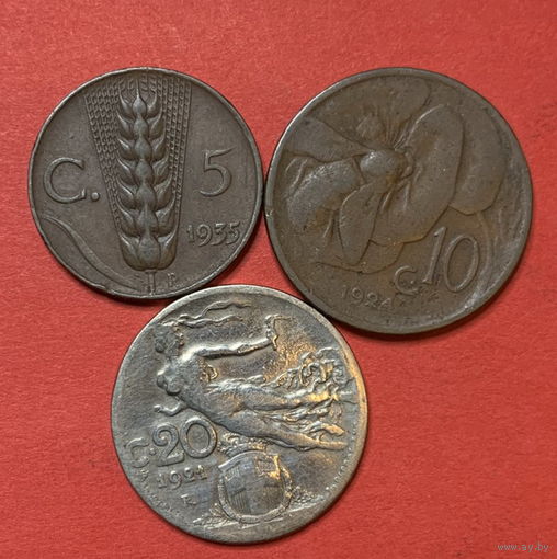 Италия 3 монеты