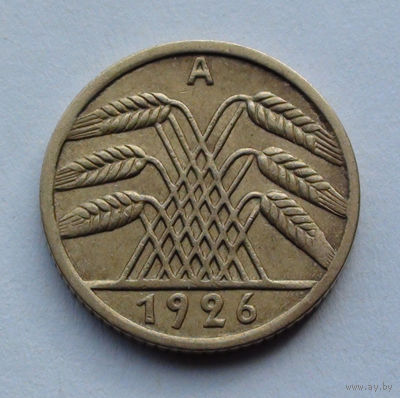 Германия - Веймарская республика 5 рейхсфеннигов. 1926. A