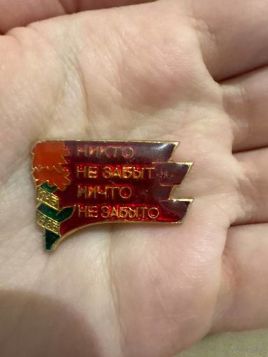 Никто не забыт ни что не забыто значок