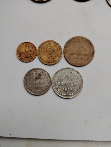 Монеты РСФСР 1929г, без повторов
