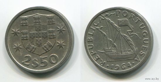 Португалия. 2,5 эскудо (1964)