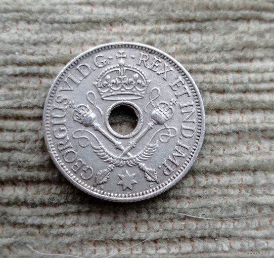 Werty71 Британская Папуа Новая Гвинея 1 шиллинг 1935 Серебро