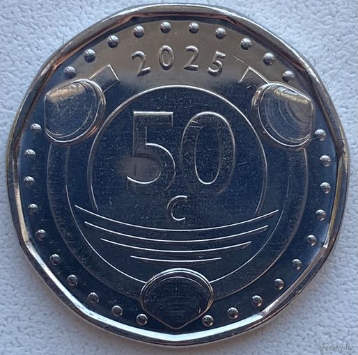 Кюрасао (Автономия в составе Нидерландов) 50 центов 2025 г.