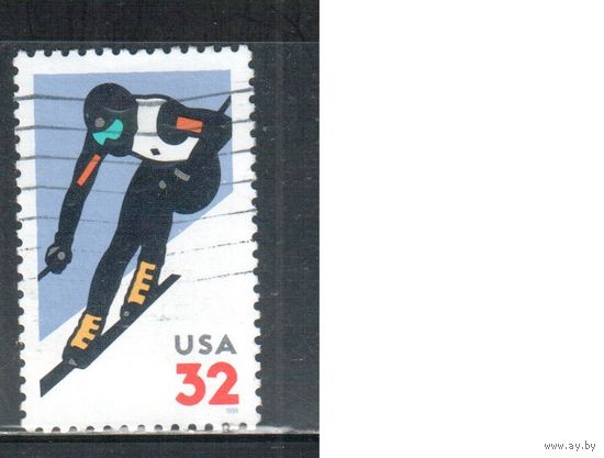США-1998 (Мих.2905) , гаш., Горнолыжный спорт(одиночка)
