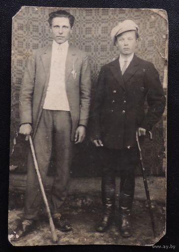 Фото "Женихи",Зап. Беларусь, 1916 г.
