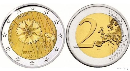 2 евро 2024 UNC