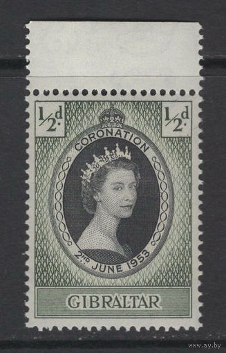 1953 Гибралтар** Коронация Королева Елизавета II SG#144