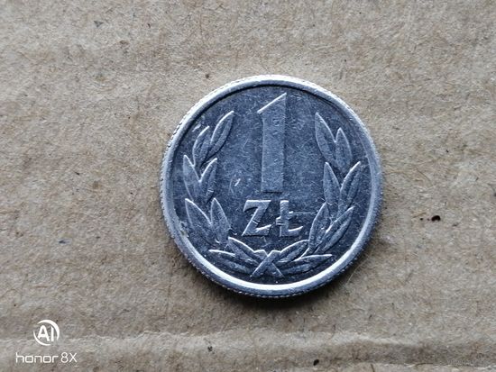 Польша 1 злотый, 1990г. (U-)