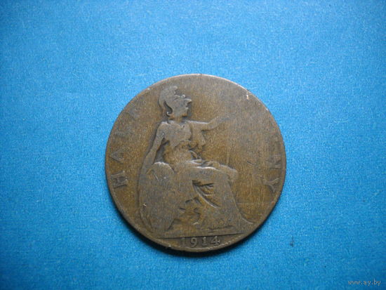Великобритания 1/2 пенни 1914 г.